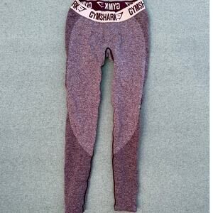 Gymshark Seamless Leggings Burgundy Pink High Waist Size M